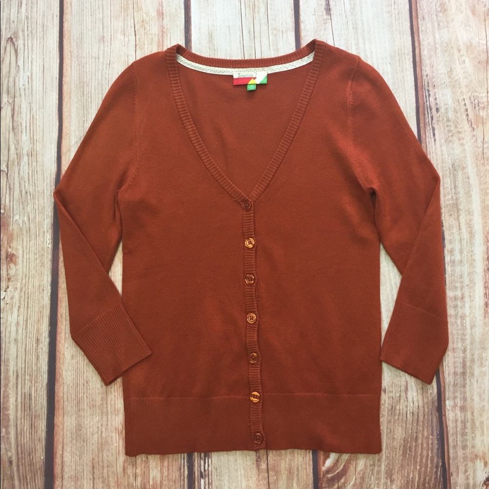 ❤️SOLD❤️ModCloth Fervour Cardigan burnt orange